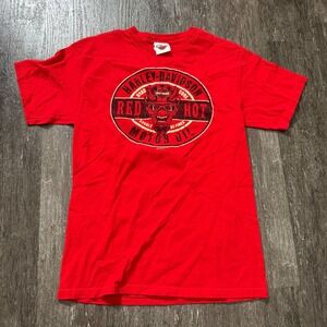 Harley Davidson T-Shirt Mens Medium Red Hot Motor Oil Devil Cancun Mexico 2013